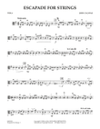 Escapade for Strings - Viola