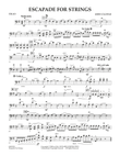 Escapade for Strings - Cello