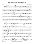 Escapade for Strings - String Bass