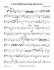 Concertino For Strings - Violin 3 (Viola T.C.) mini preview
