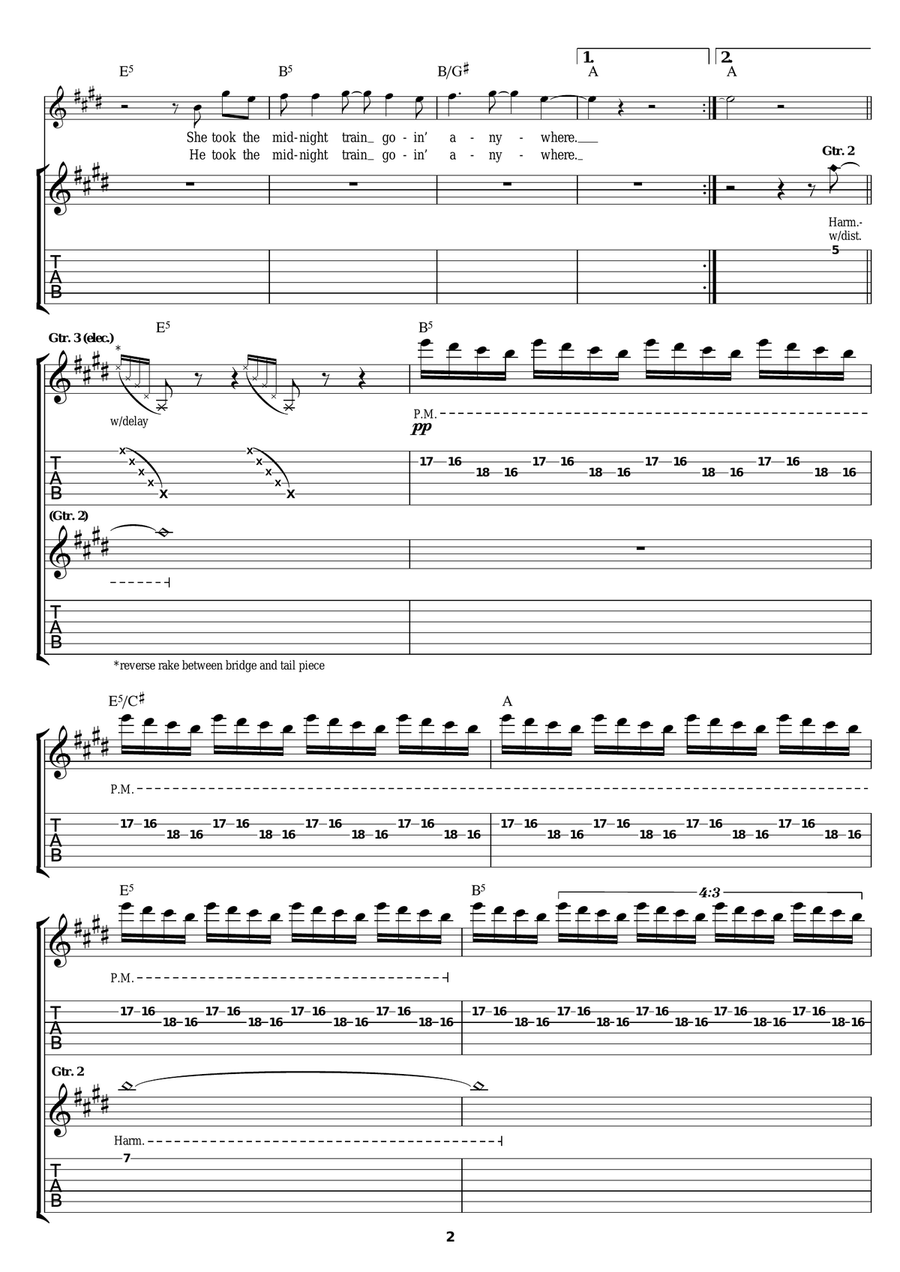 Don't Stop Believin' Don't Stop Believin' Acoustic Guitar scores gallery preview page 2