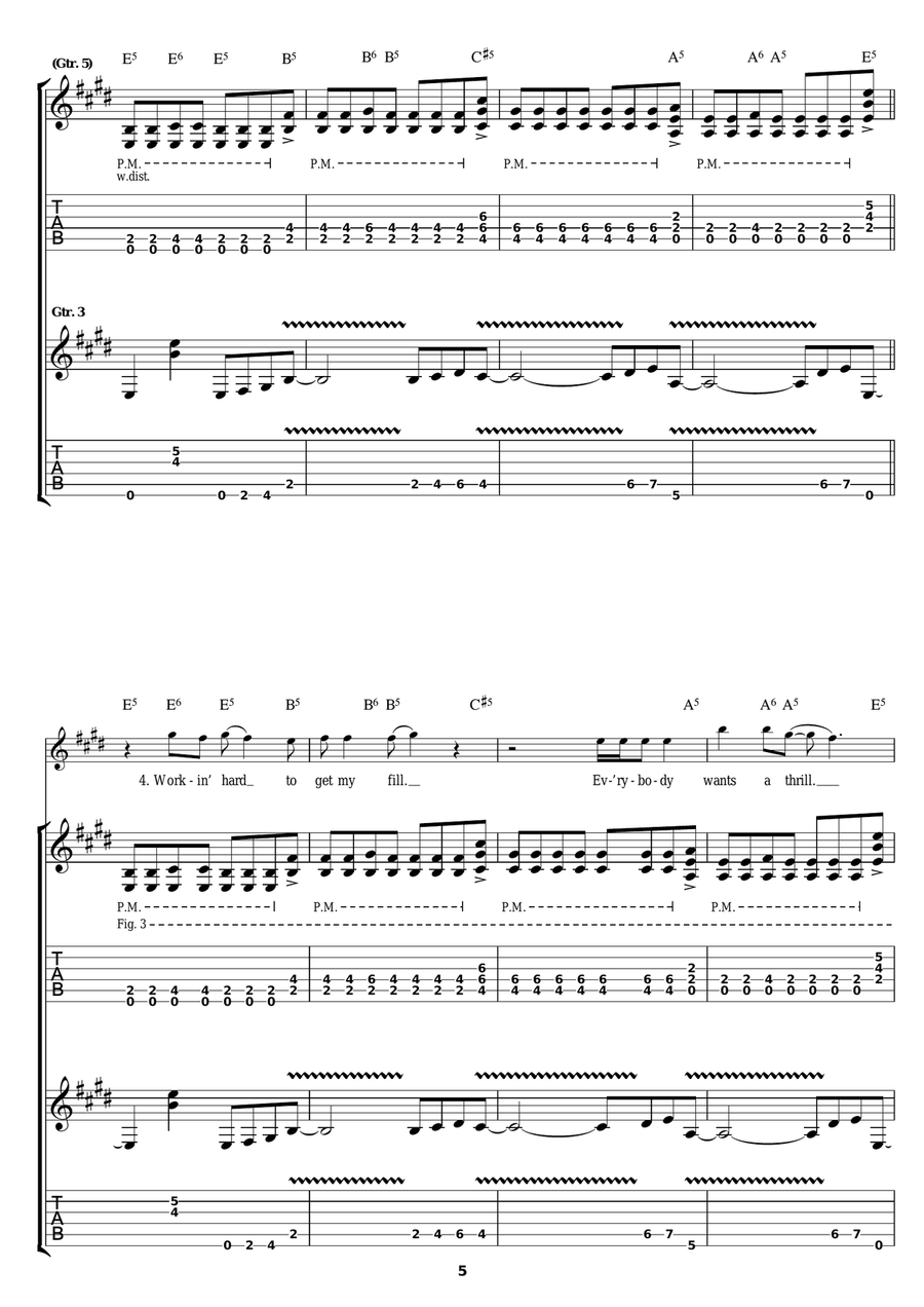 Don't Stop Believin' Don't Stop Believin' Acoustic Guitar scores gallery preview page 5