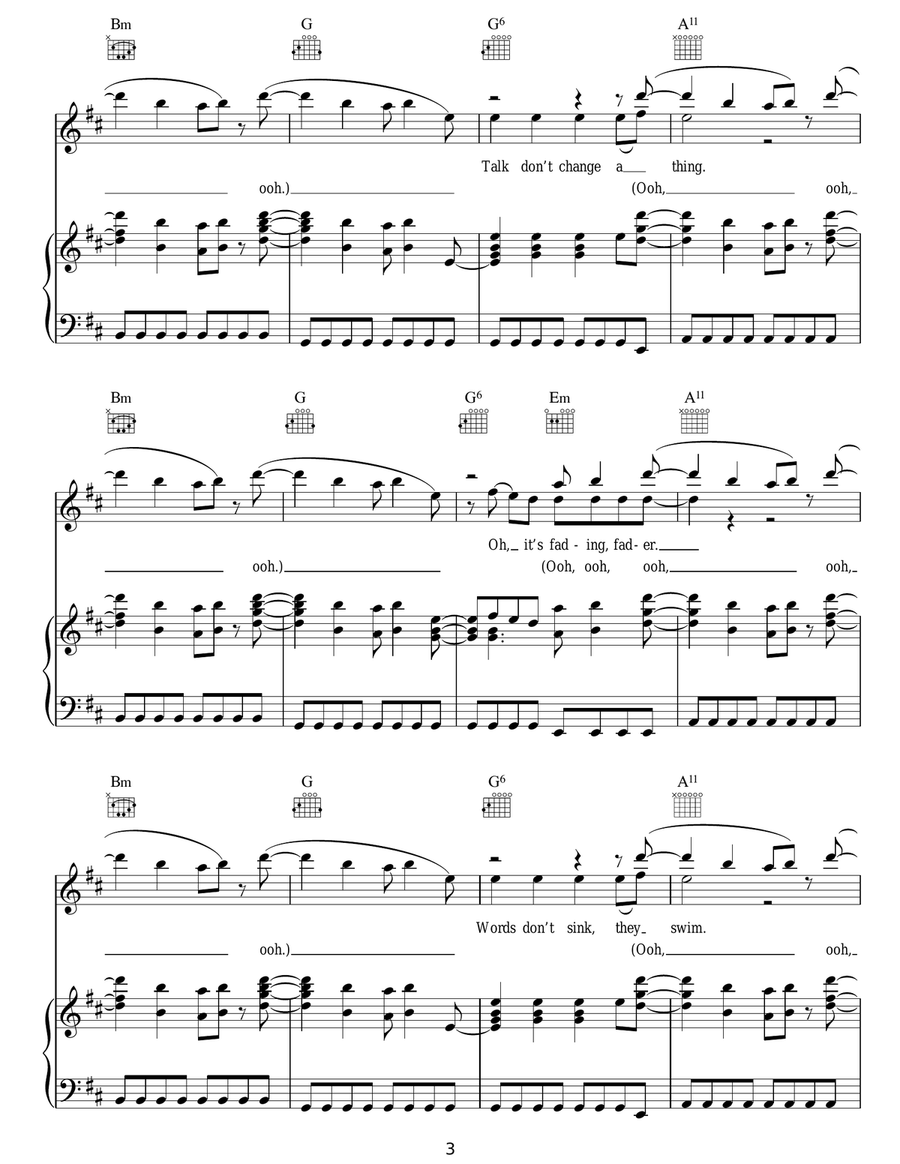 Fader Fader Acoustic Guitar scores gallery preview page 3