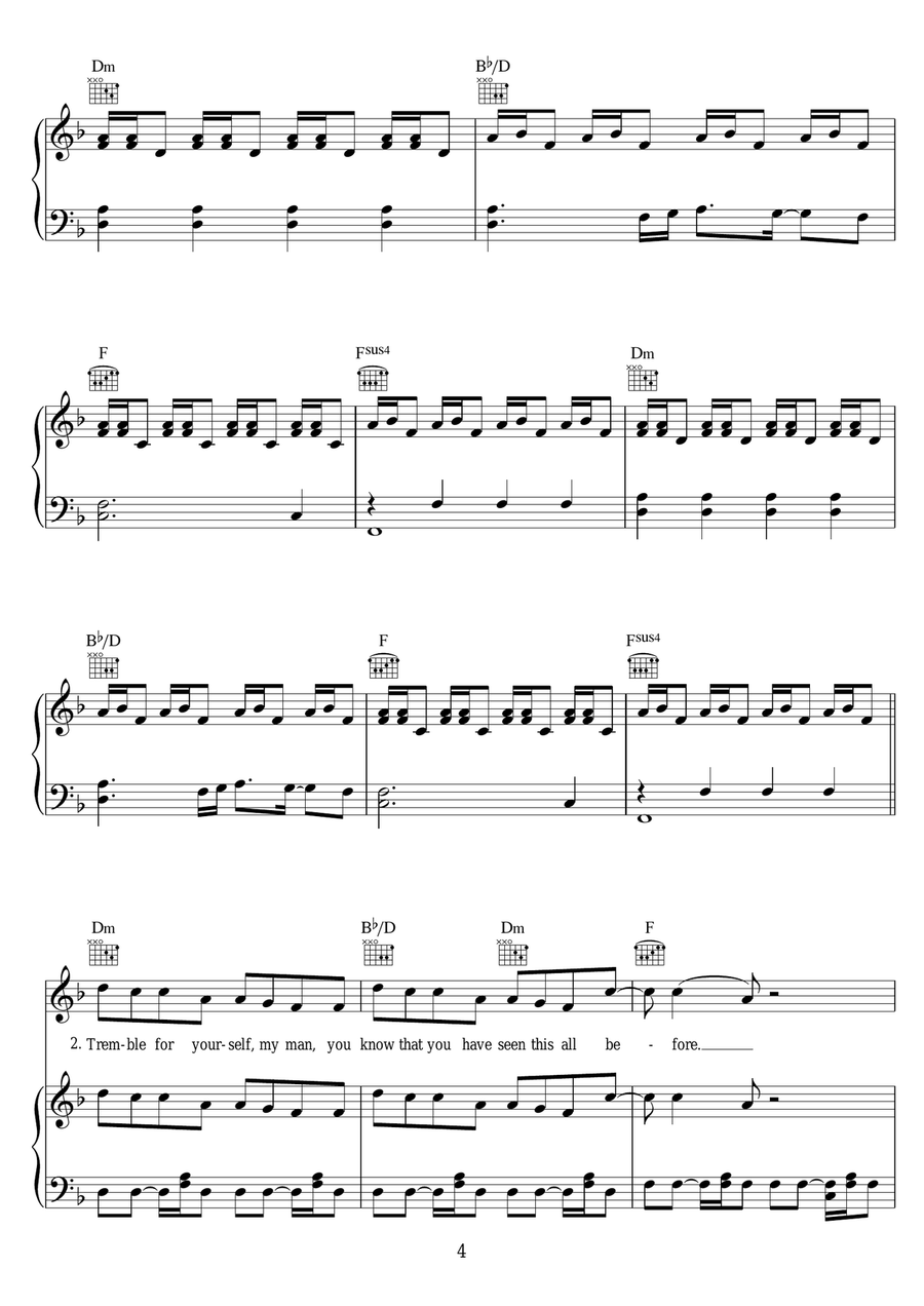 Little Lion Man Little Lion Man Piano, Vocal, Guitar scores gallery preview page 4