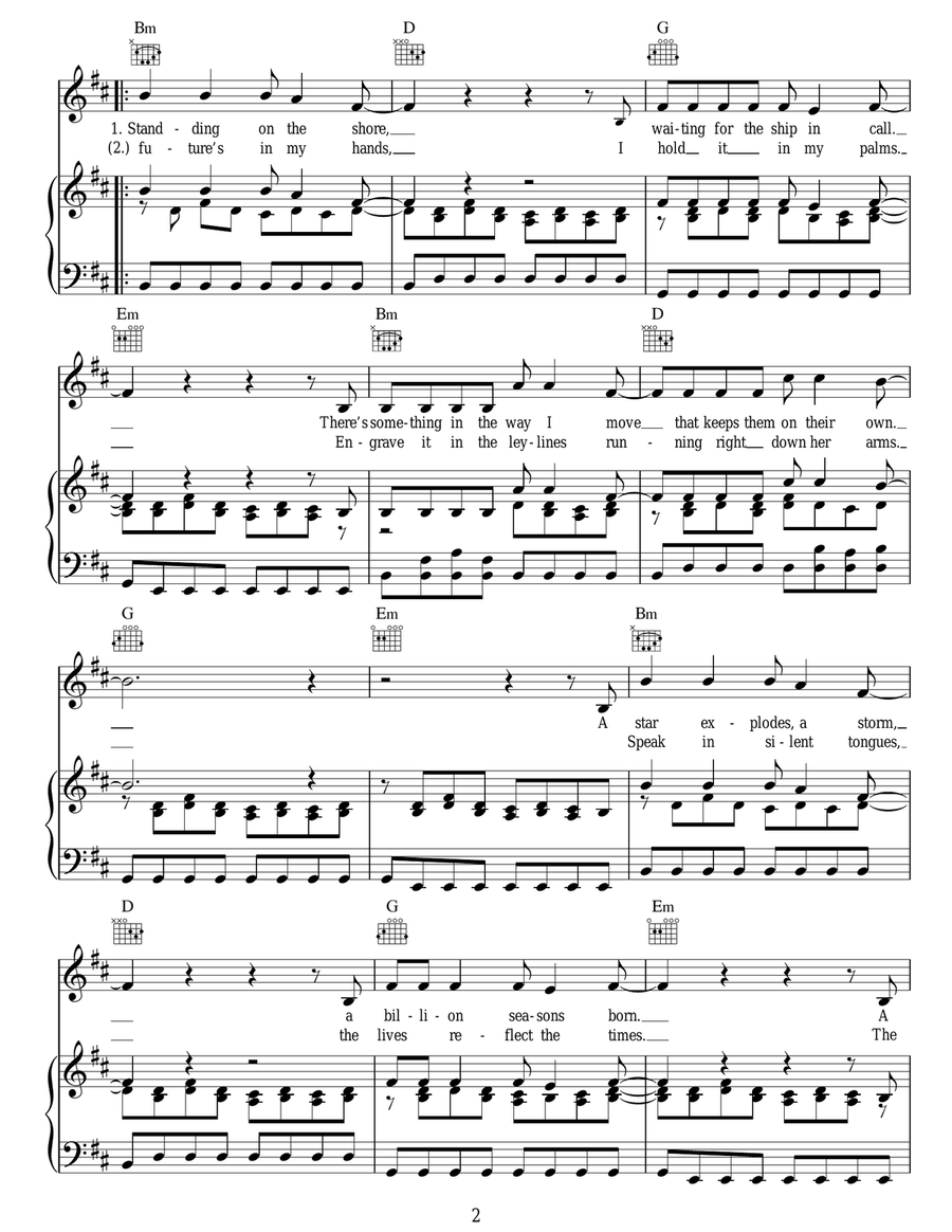 Standing On The Shore Standing On The Shore Acoustic Guitar scores gallery preview page 2