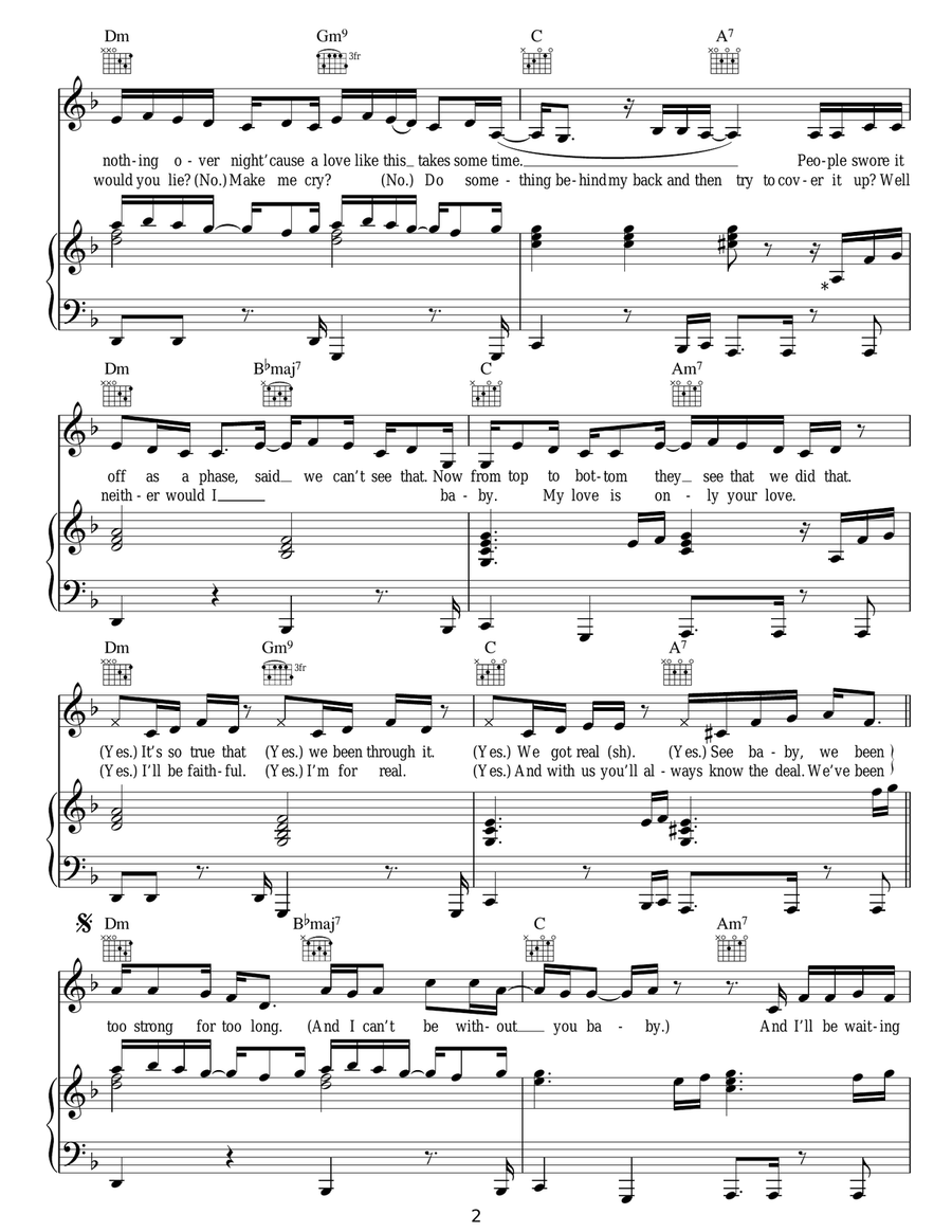 Be Without You Be Without You Acoustic Guitar scores gallery preview page 2