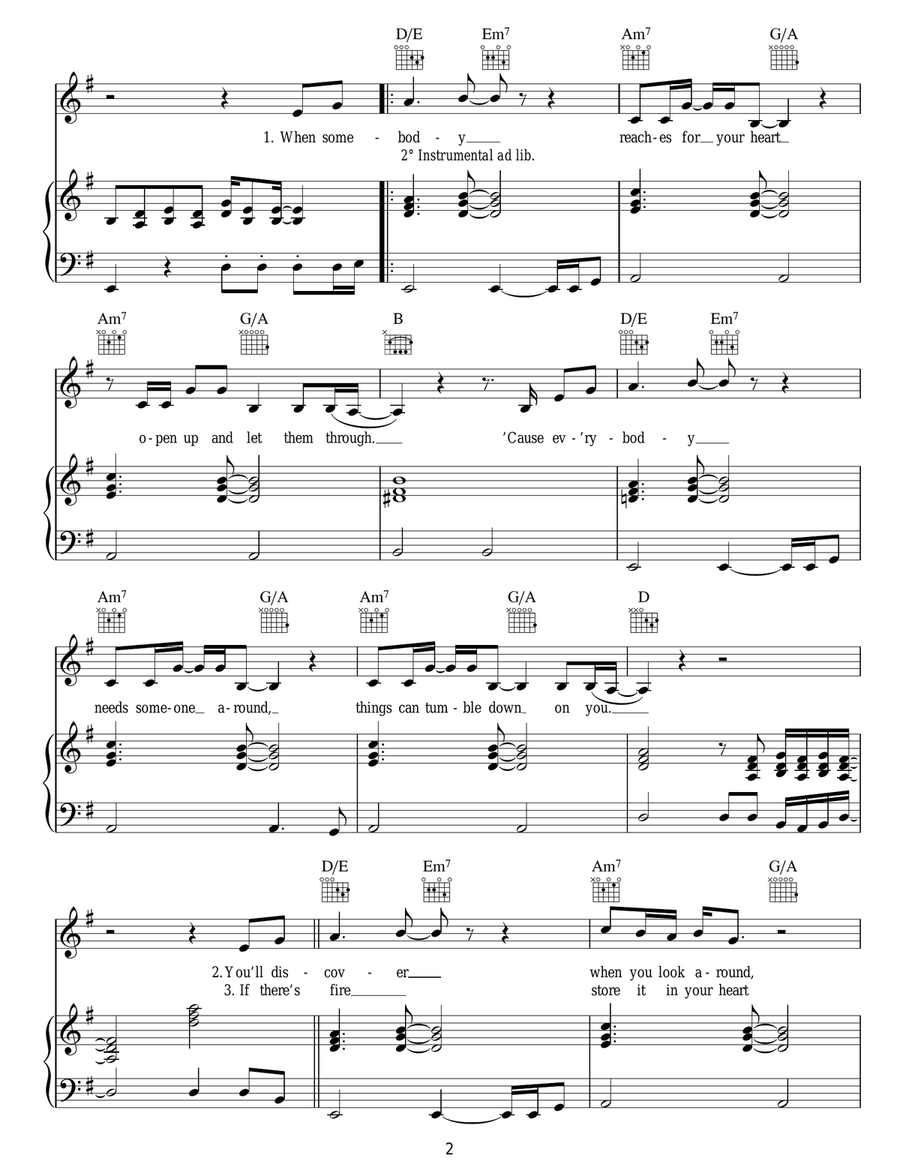 You Might Need Somebody Acoustic Guitar scores gallery preview page 2