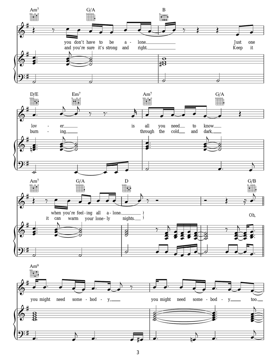 You Might Need Somebody Acoustic Guitar scores gallery preview page 3