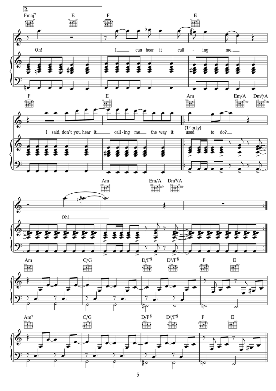Babe, I'm Gonna Leave You Acoustic Guitar scores gallery preview page 5
