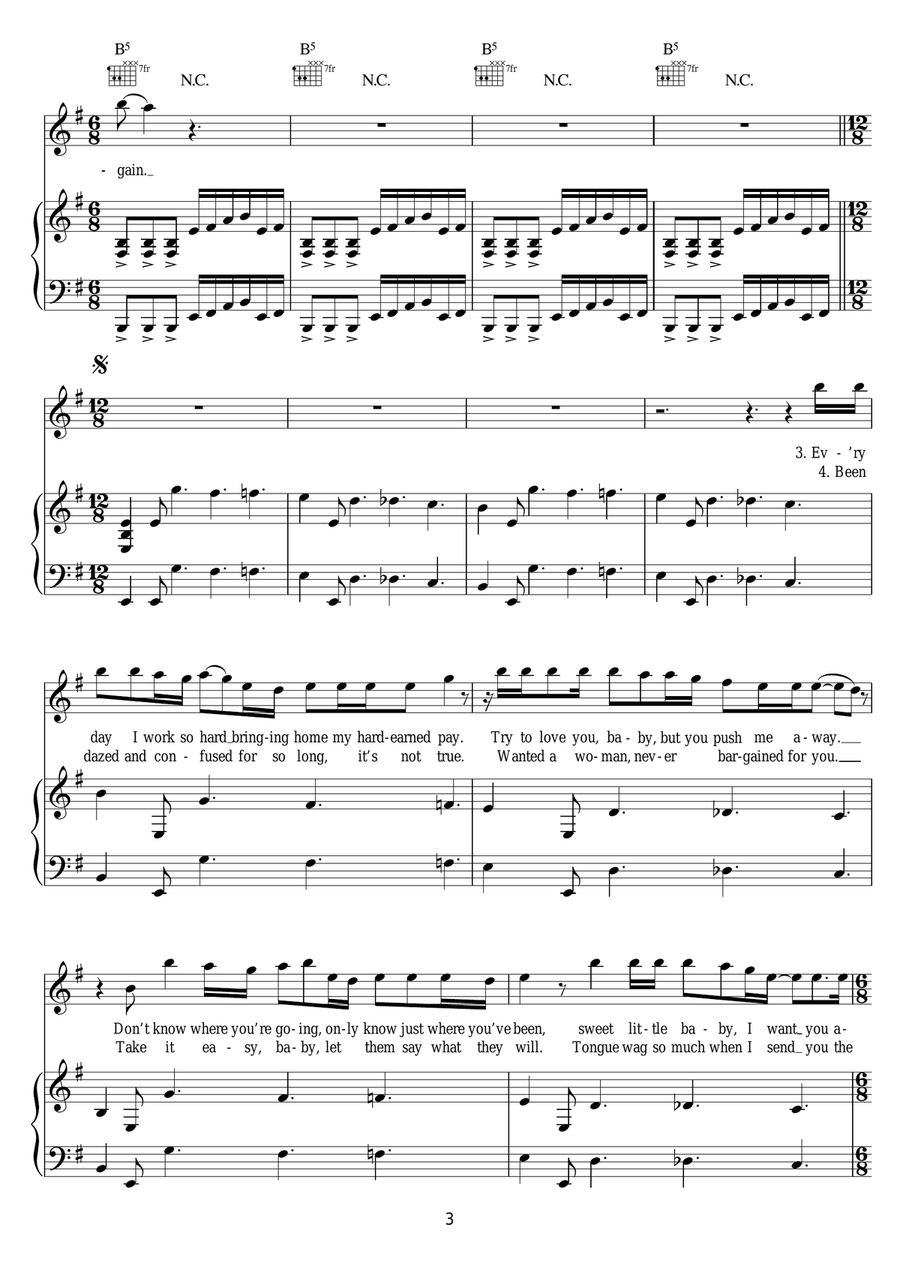 Dazed And Confused Acoustic Guitar scores gallery preview page 3