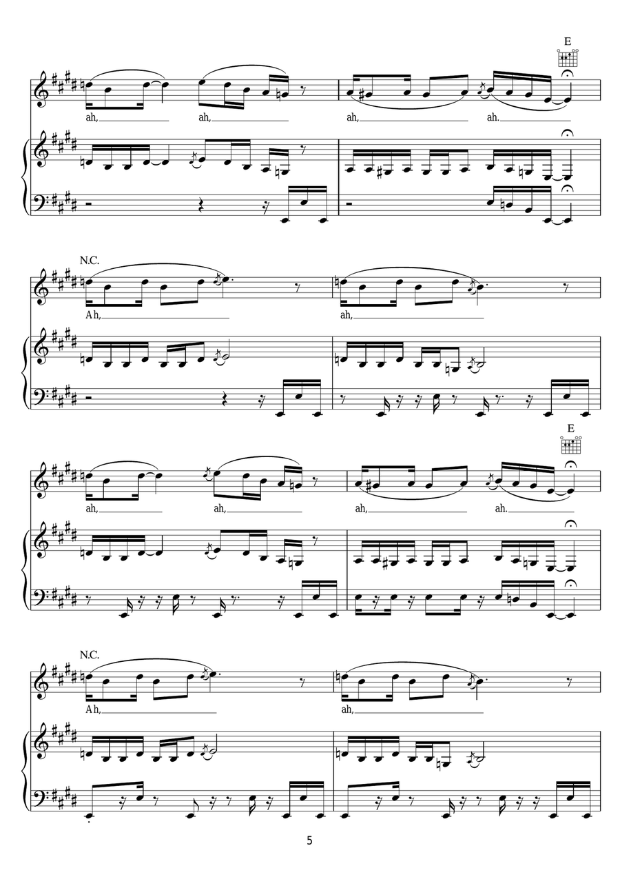 Nobody's Fault But Mine Nobody's Fault But Mine Acoustic Guitar scores gallery preview page 5