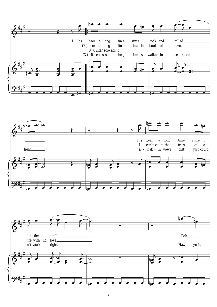 Rock And Roll Rock And Roll Acoustic Guitar scores gallery preview page 2