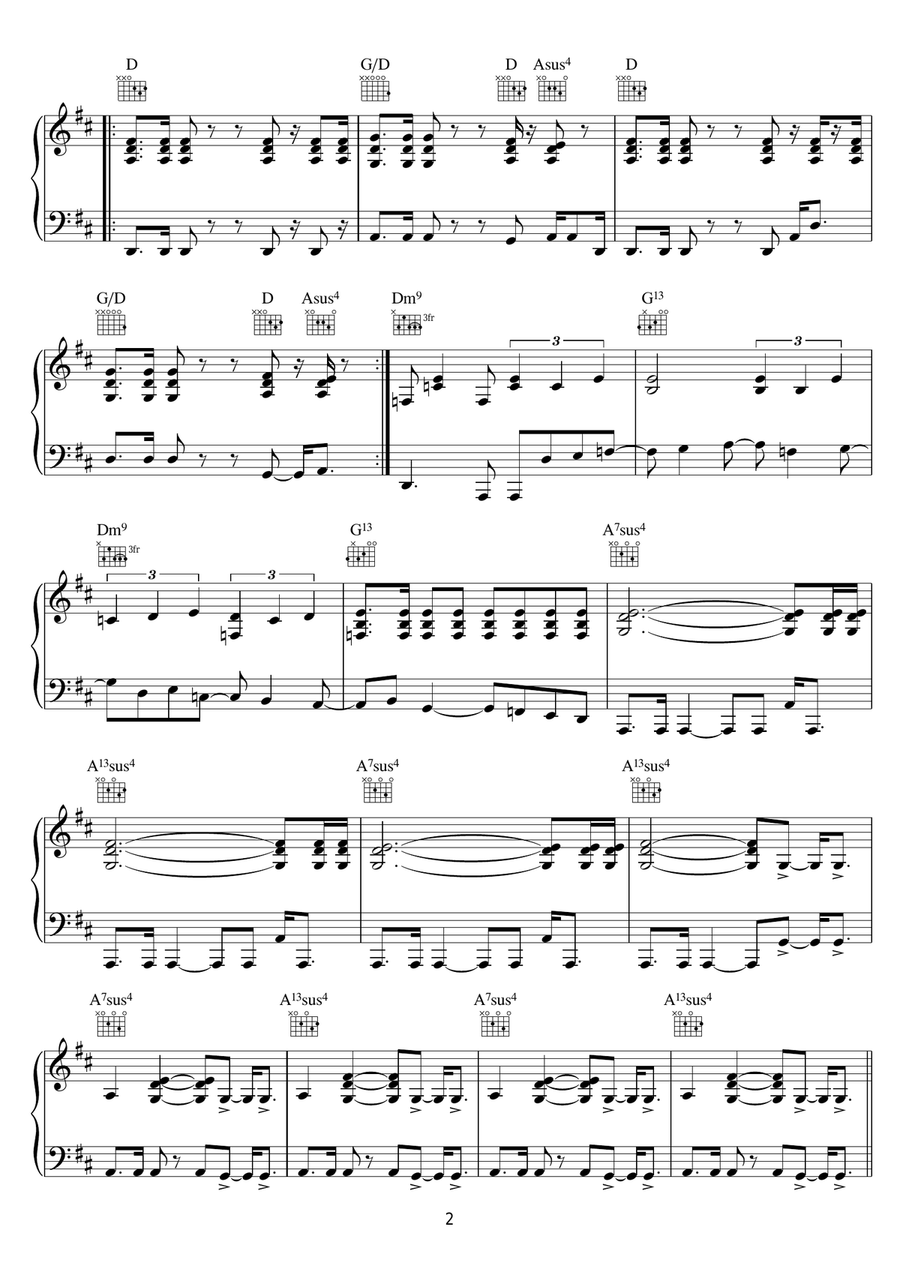 Song Remains The Same Song Remains The Same Acoustic Guitar scores gallery preview page 2