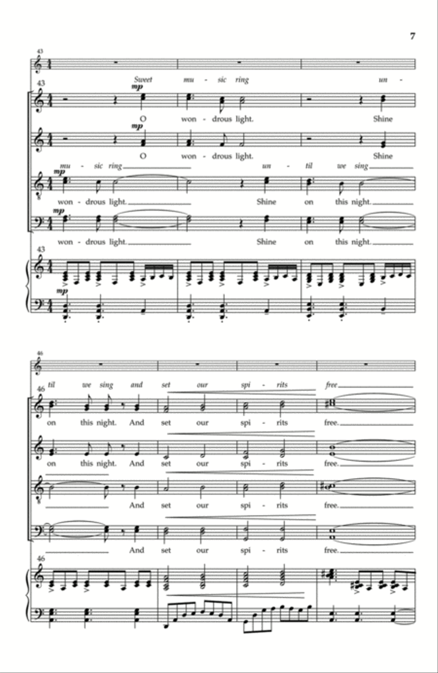 Gloria Fanfare - SATB divisi (Vocal Score) Divisi scores gallery preview page 6