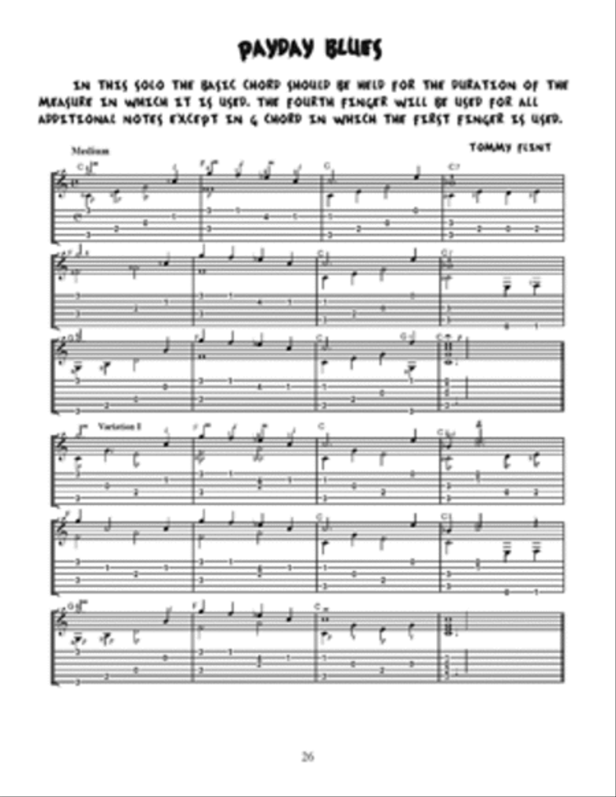 Fingerpicking Guitar Tune Book Electric Guitar scores gallery preview page 2