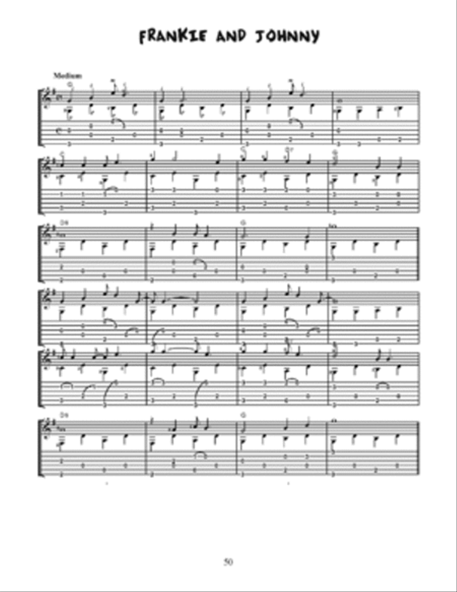 Fingerpicking Guitar Tune Book Electric Guitar scores gallery preview page 3