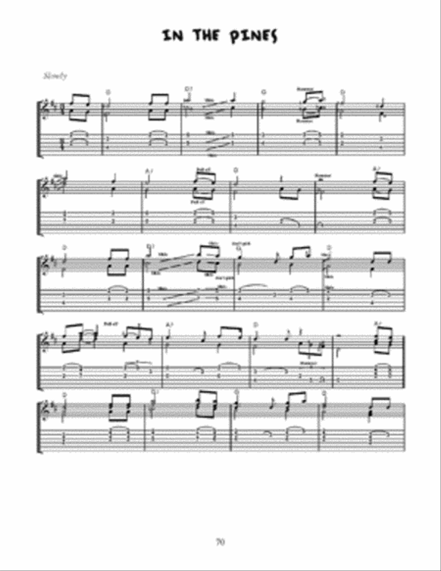 Fingerpicking Guitar Tune Book Electric Guitar scores gallery preview page 4