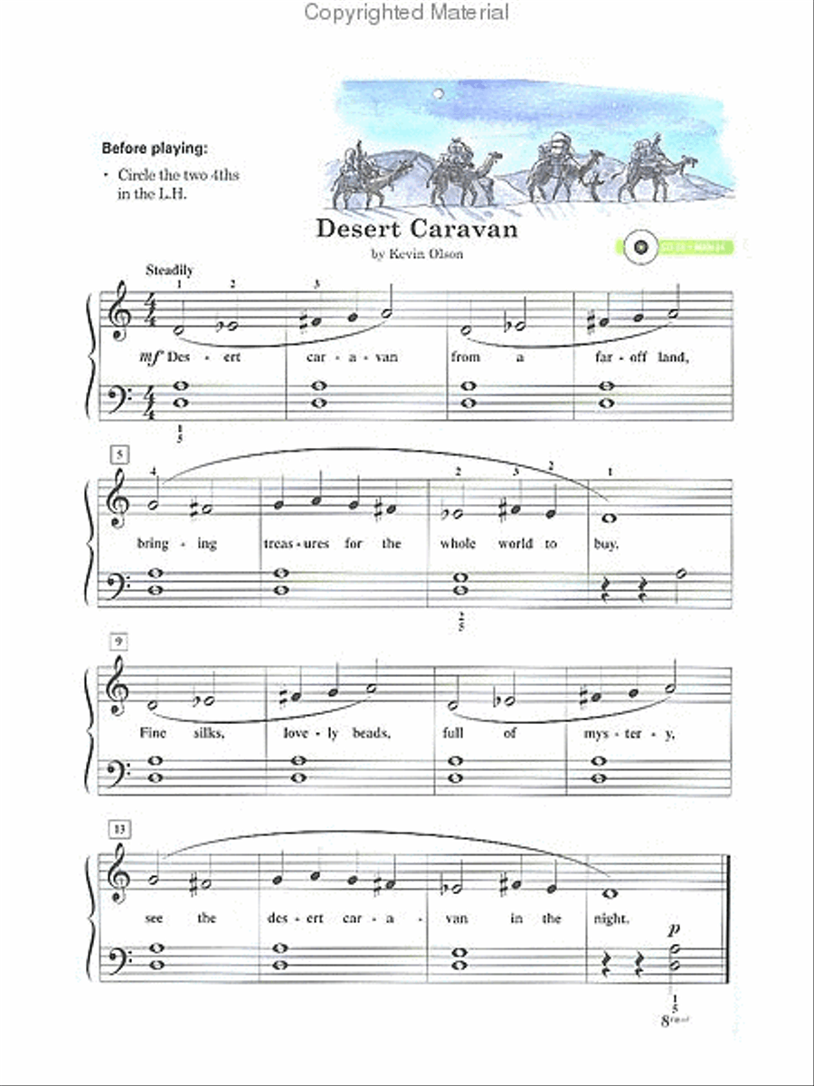 Succeeding at the Piano Lesson and Technique Book - Grade 1 (with CD) Piano Method scores gallery preview page 3