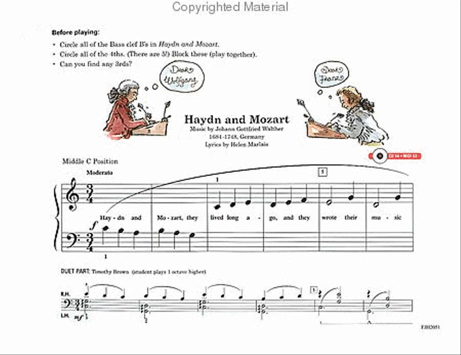 Succeeding at the Piano -- Lesson and Technique w/CD -- Preperatory Piano Method scores gallery preview page 4