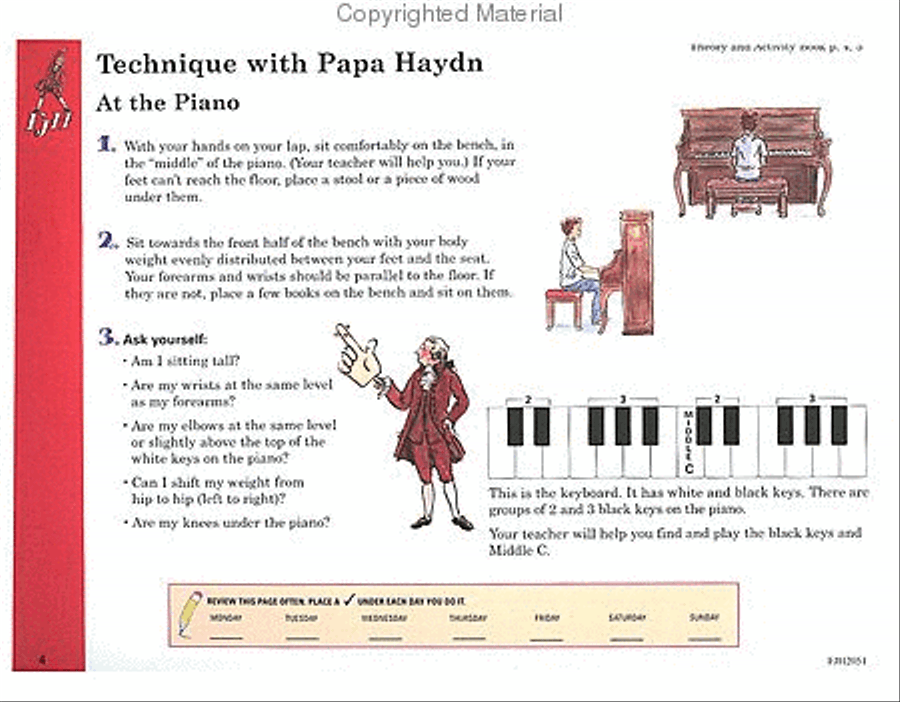 Succeeding at the Piano -- Lesson and Technique -- Preperatory Piano Method scores gallery preview page 2