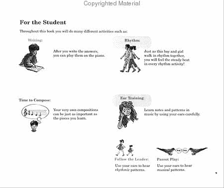 Succeeding at the Piano -- Lesson and Technique -- Preperatory Piano Method scores gallery preview page 2