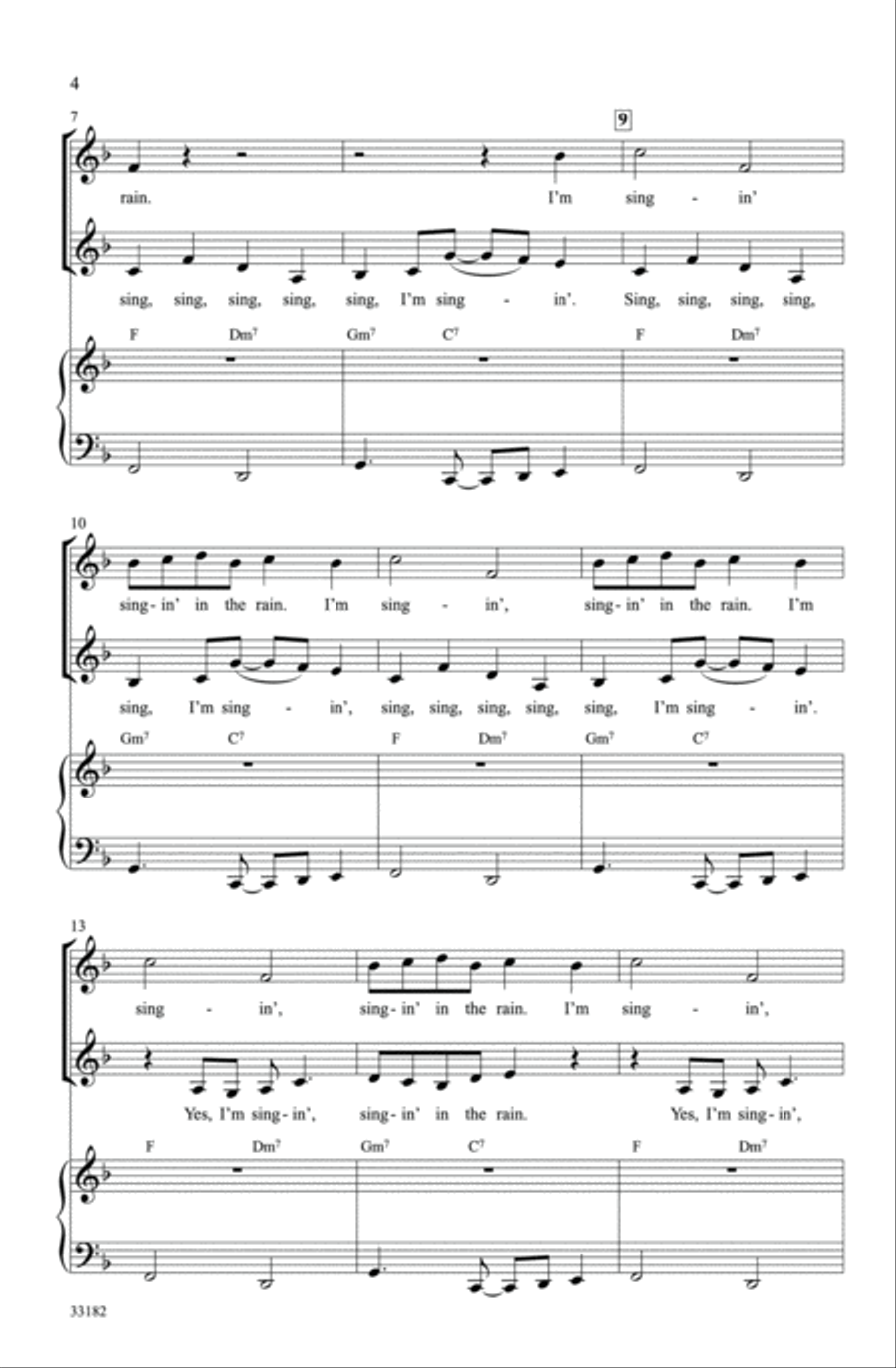 Singin' in the Rain Singin' in the Rain 2-Part scores gallery preview page 3