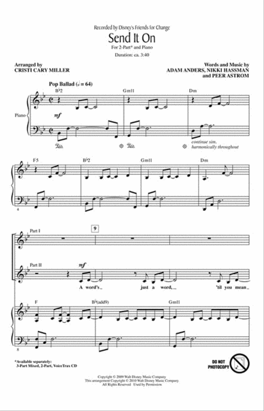 Send It On Send It On 2-Part scores gallery preview page 2