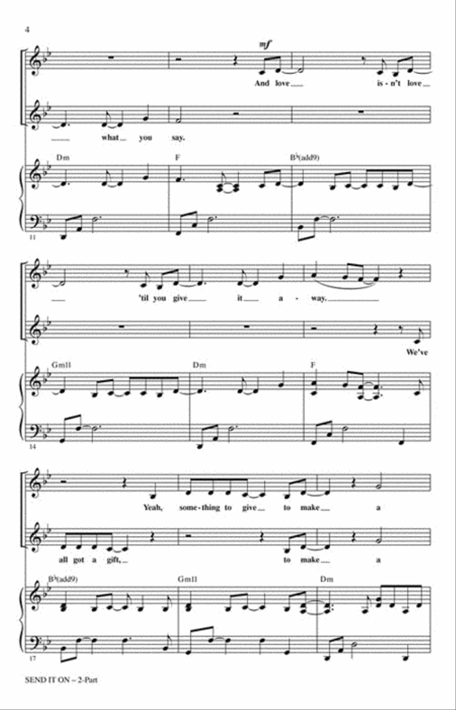 Send It On Send It On 2-Part scores gallery preview page 3