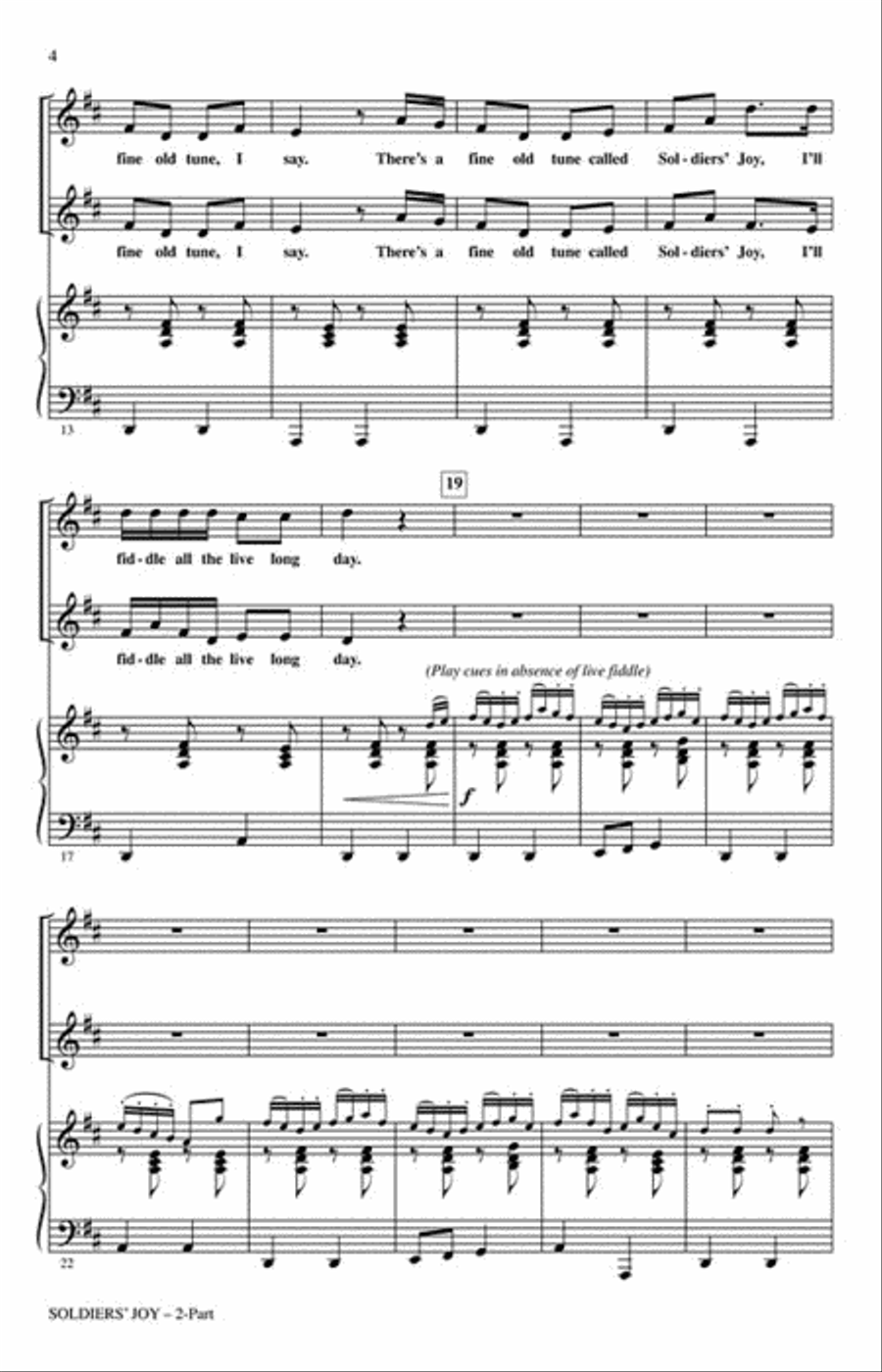 Soldiers' Joy Soldiers' Joy 2-Part scores gallery preview page 3