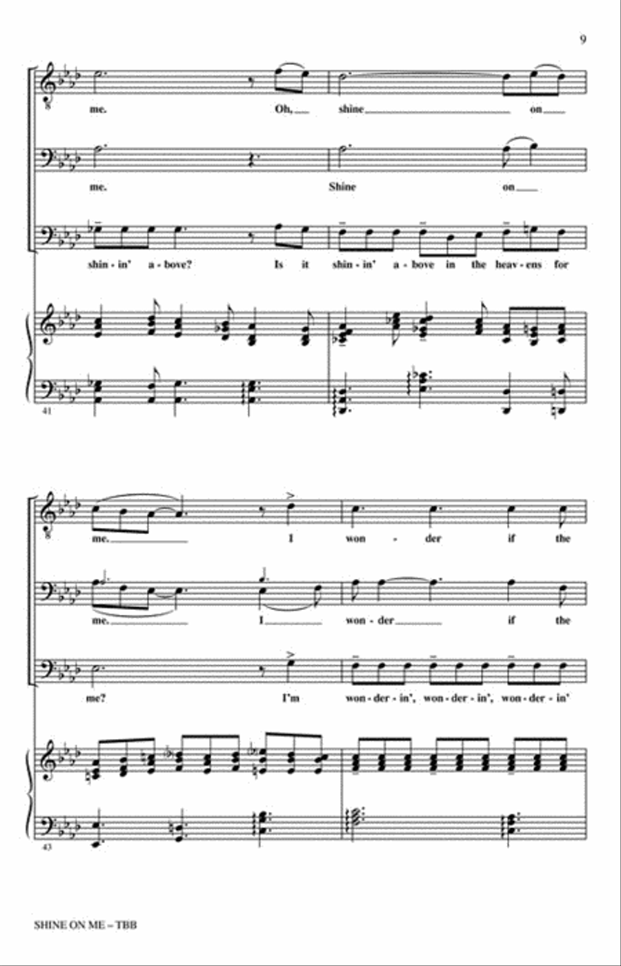 Shine on Me Shine on Me 3-Part scores gallery preview page 2