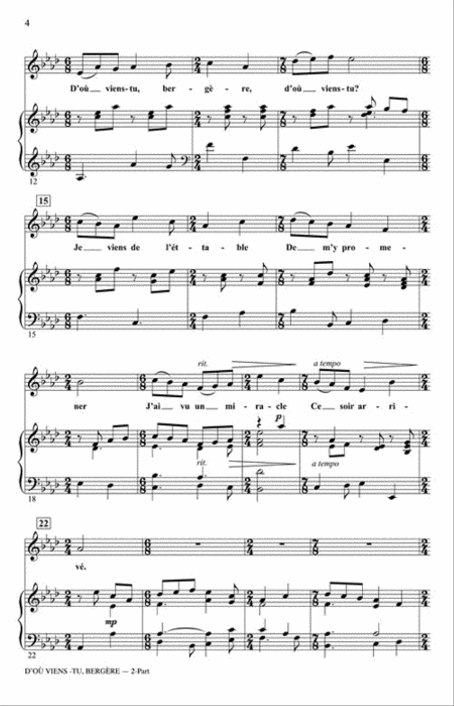 D'où Viens-tu, Bergère D'où Viens-tu, Bergère 2-Part scores gallery preview page 3