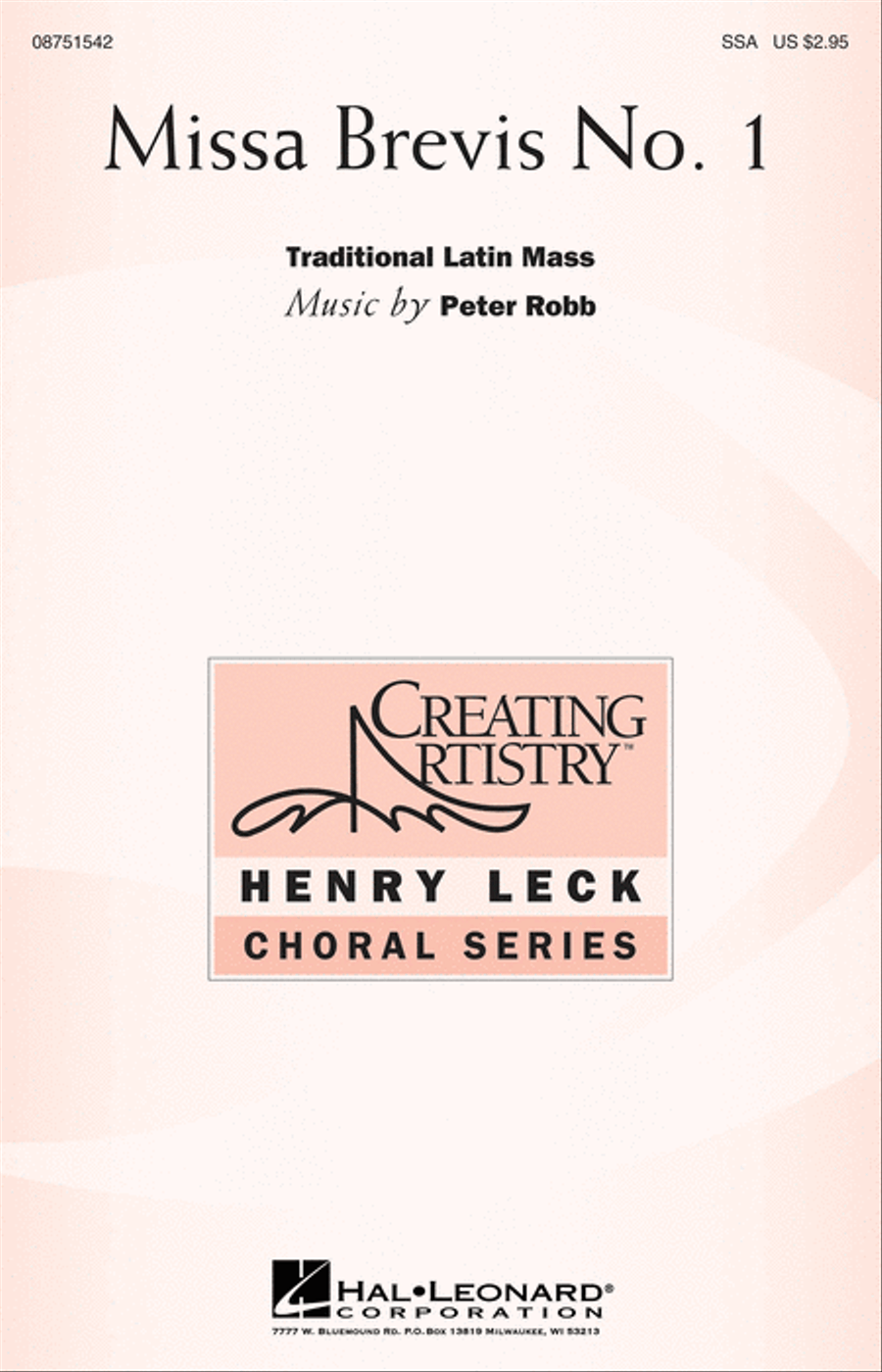Missa Brevis No. 1 Missa Brevis No. 1 SSA scores gallery preview page 1