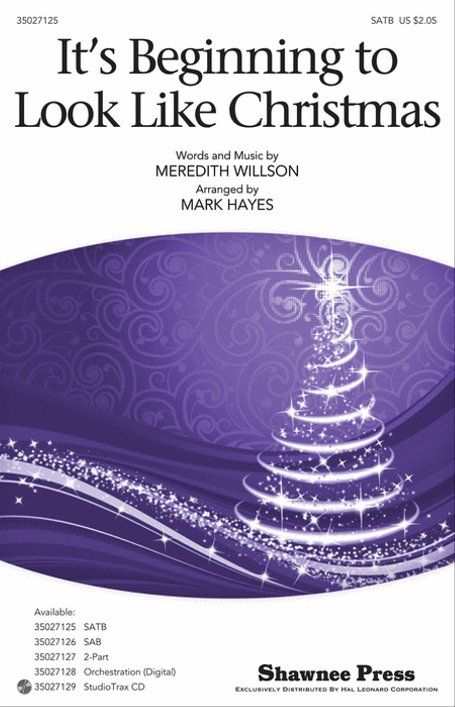 It's Beginning to Look Like Christmas 4-Part scores gallery preview page 1