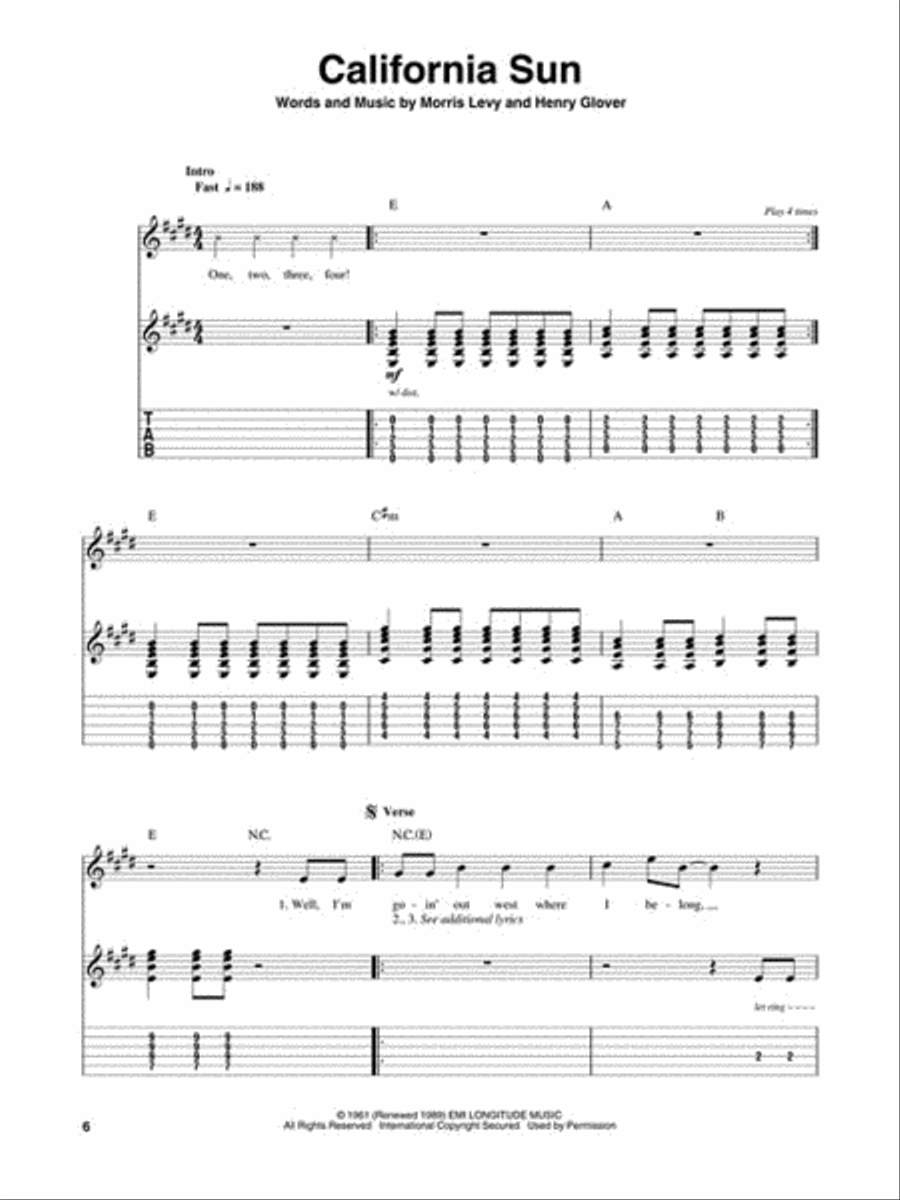 Classic Punk Electric Guitar scores gallery preview page 4