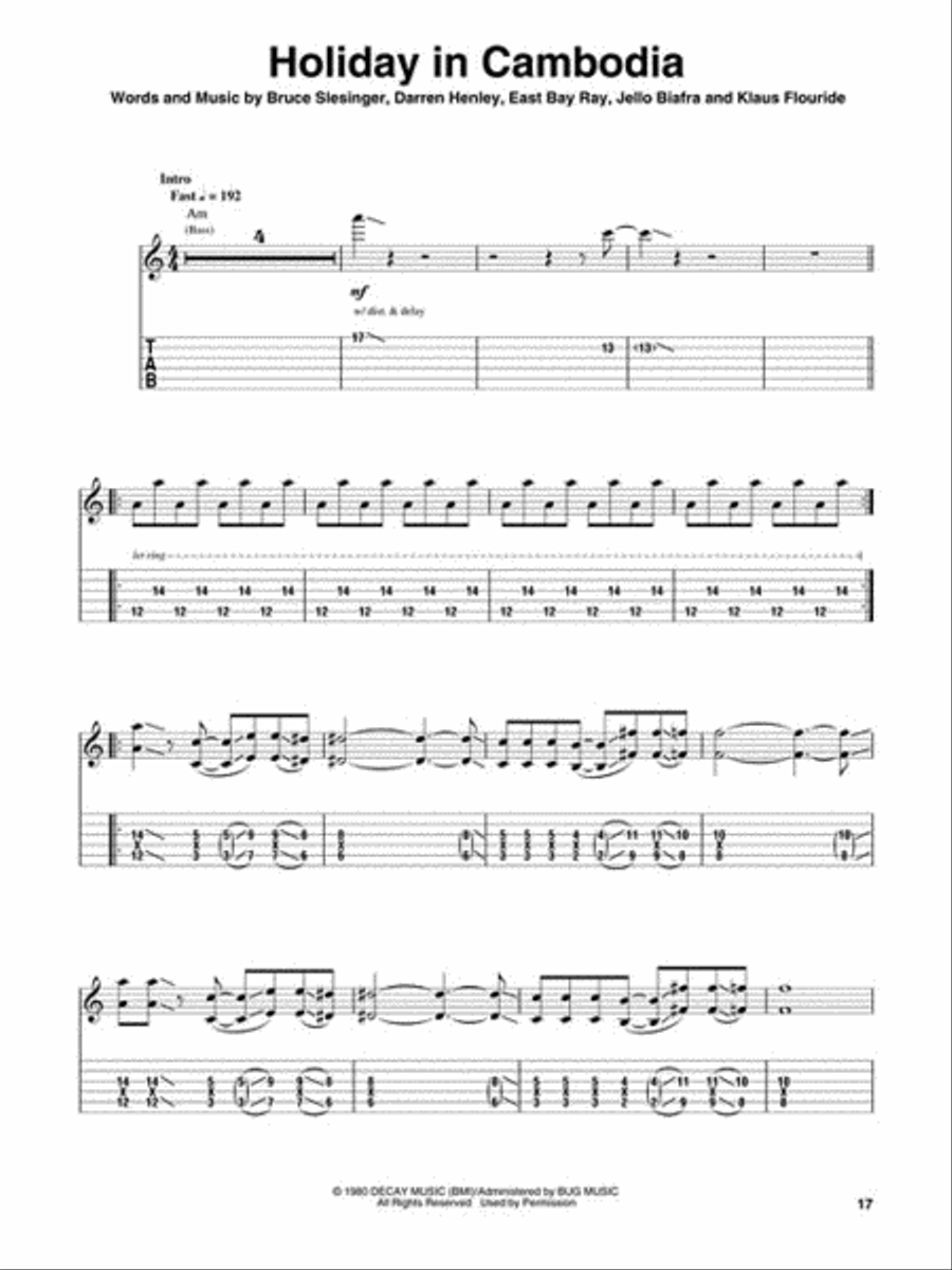 Classic Punk Electric Guitar scores gallery preview page 5