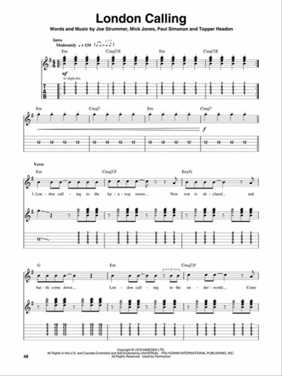 Classic Punk Electric Guitar scores gallery preview page 6