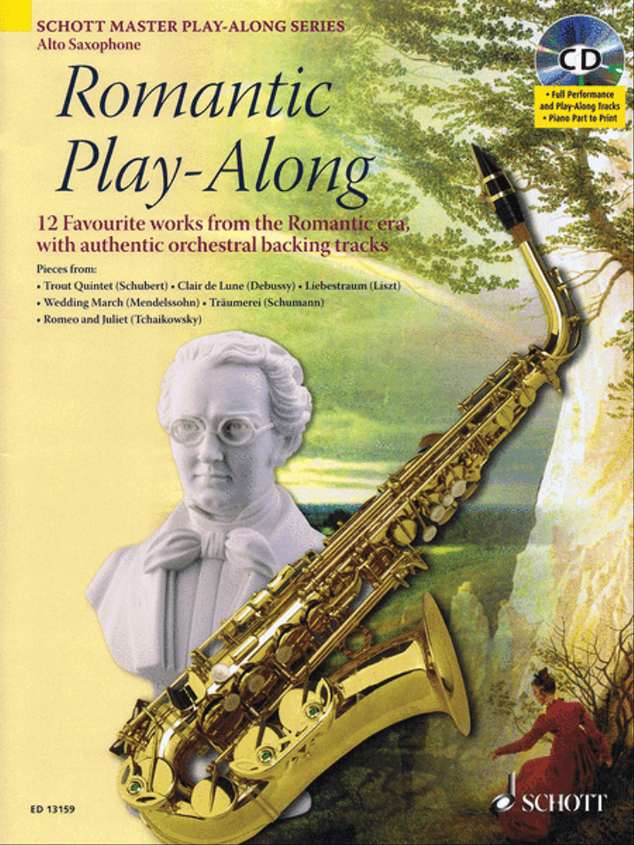 Romantic Play-Along for Alto Saxophone Alto Saxophone scores gallery preview page 1