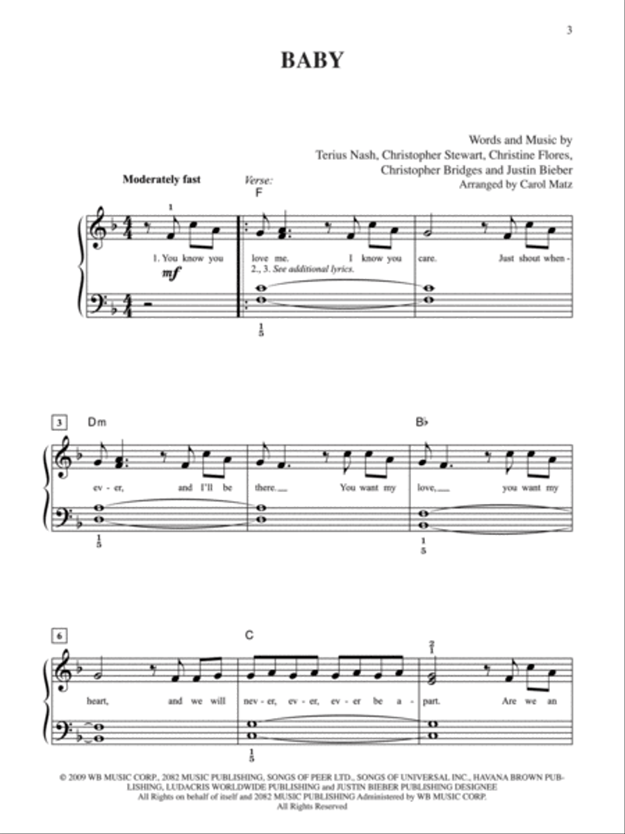 Baby Easy Piano scores gallery preview page 2