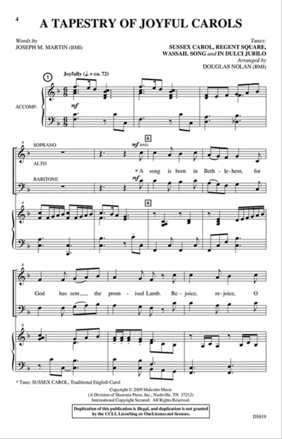 A Song Is Born Choir scores gallery preview page 2