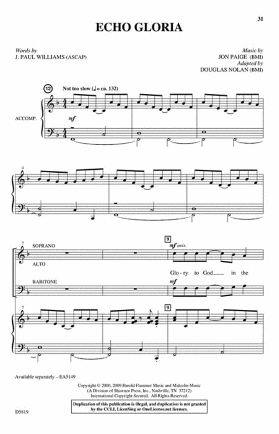 A Song Is Born Choir scores gallery preview page 5