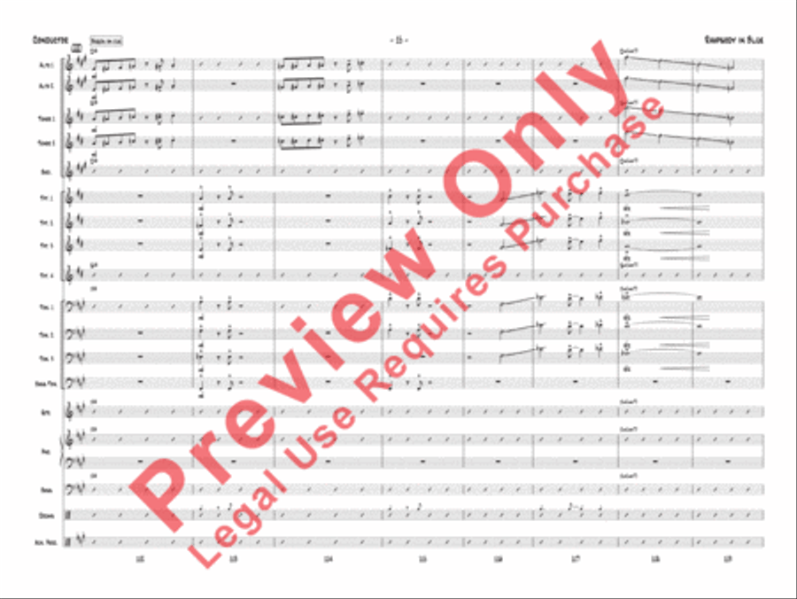 Rhapsody in Blue Rhapsody in Blue Jazz Ensemble scores gallery preview page 18
