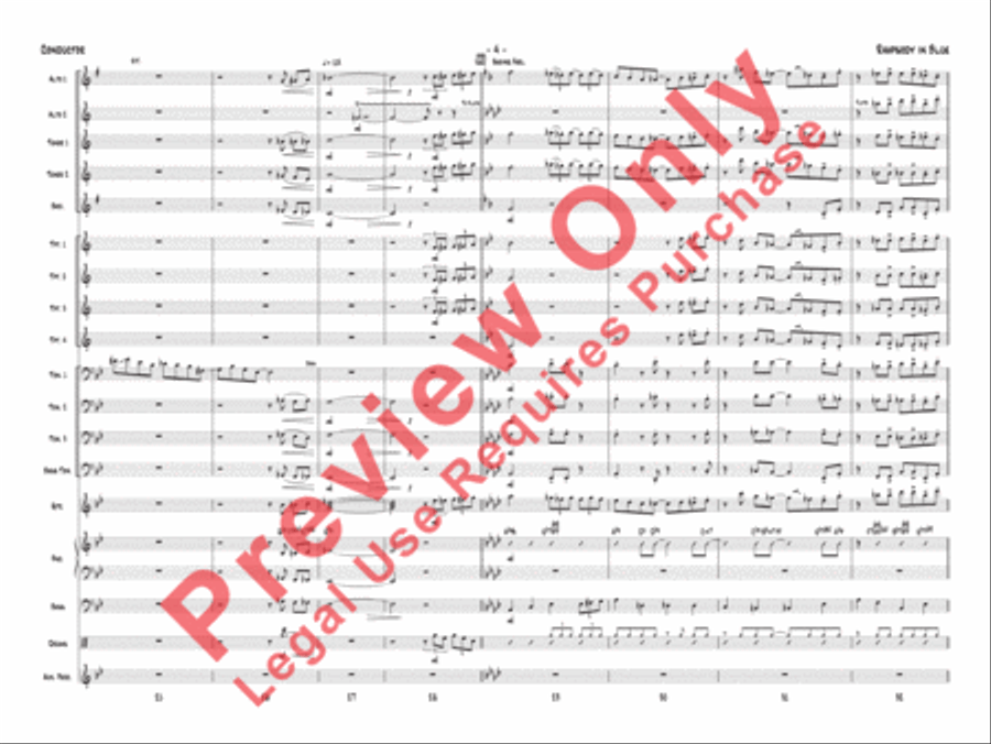 Rhapsody in Blue Rhapsody in Blue Jazz Ensemble scores gallery preview page 7