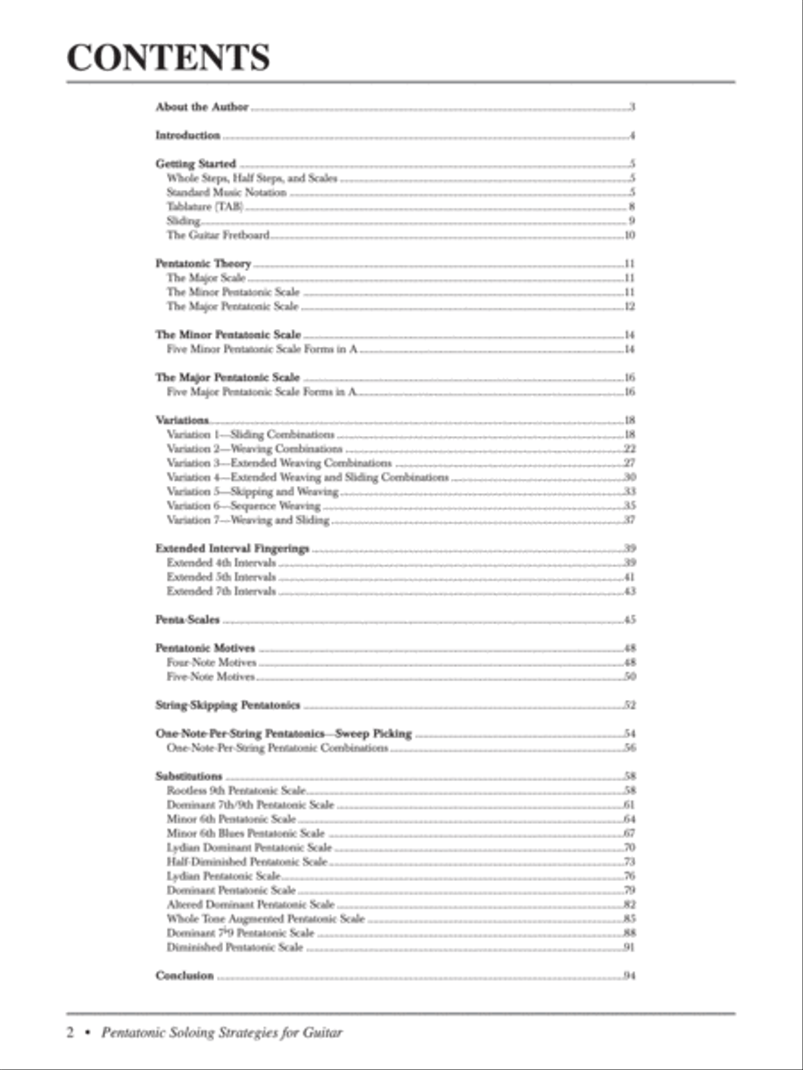 Pentatonic Soloing Strategies for Guitar Electric Guitar scores gallery preview page 2