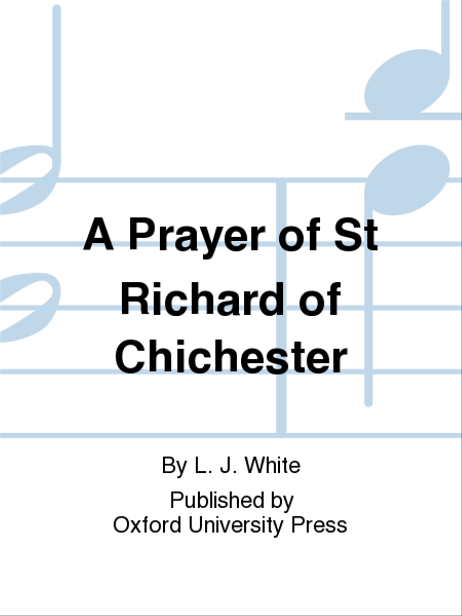 A Prayer of St Richard of Chichester 2-Part scores gallery preview page 1