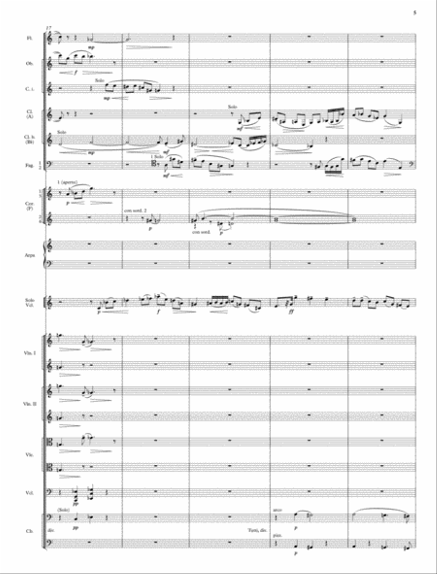 Violin and Cello Concertos English Horn scores gallery preview page 14