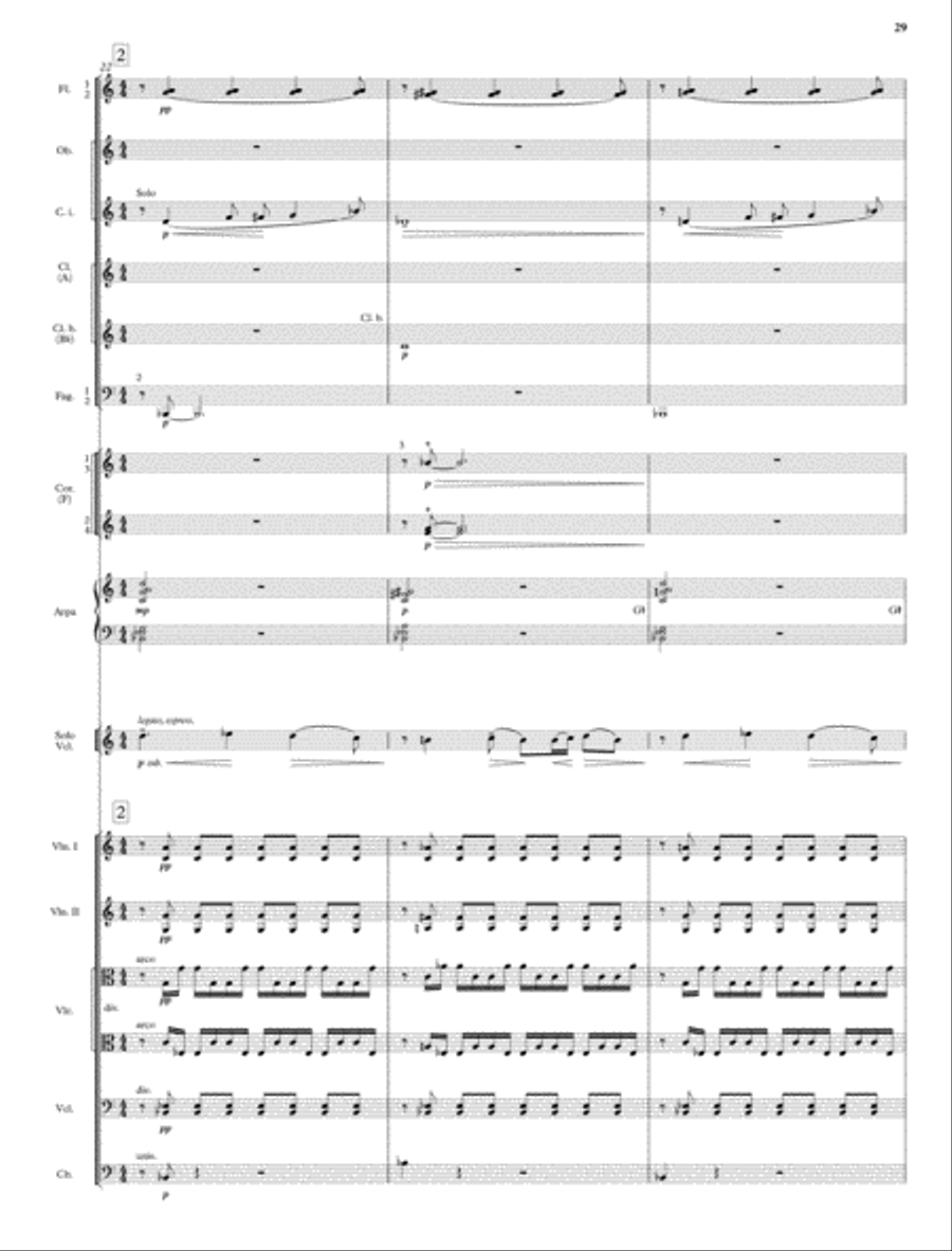 Violin and Cello Concertos English Horn scores gallery preview page 22