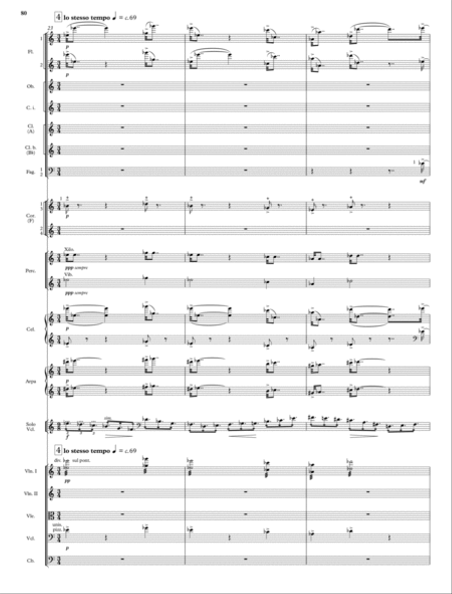 Violin and Cello Concertos English Horn scores gallery preview page 28