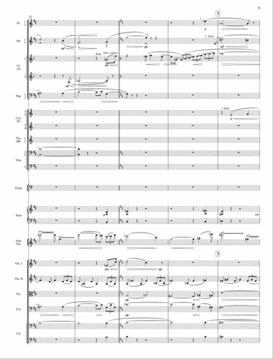 Violin and Cello Concertos English Horn scores gallery preview page 35