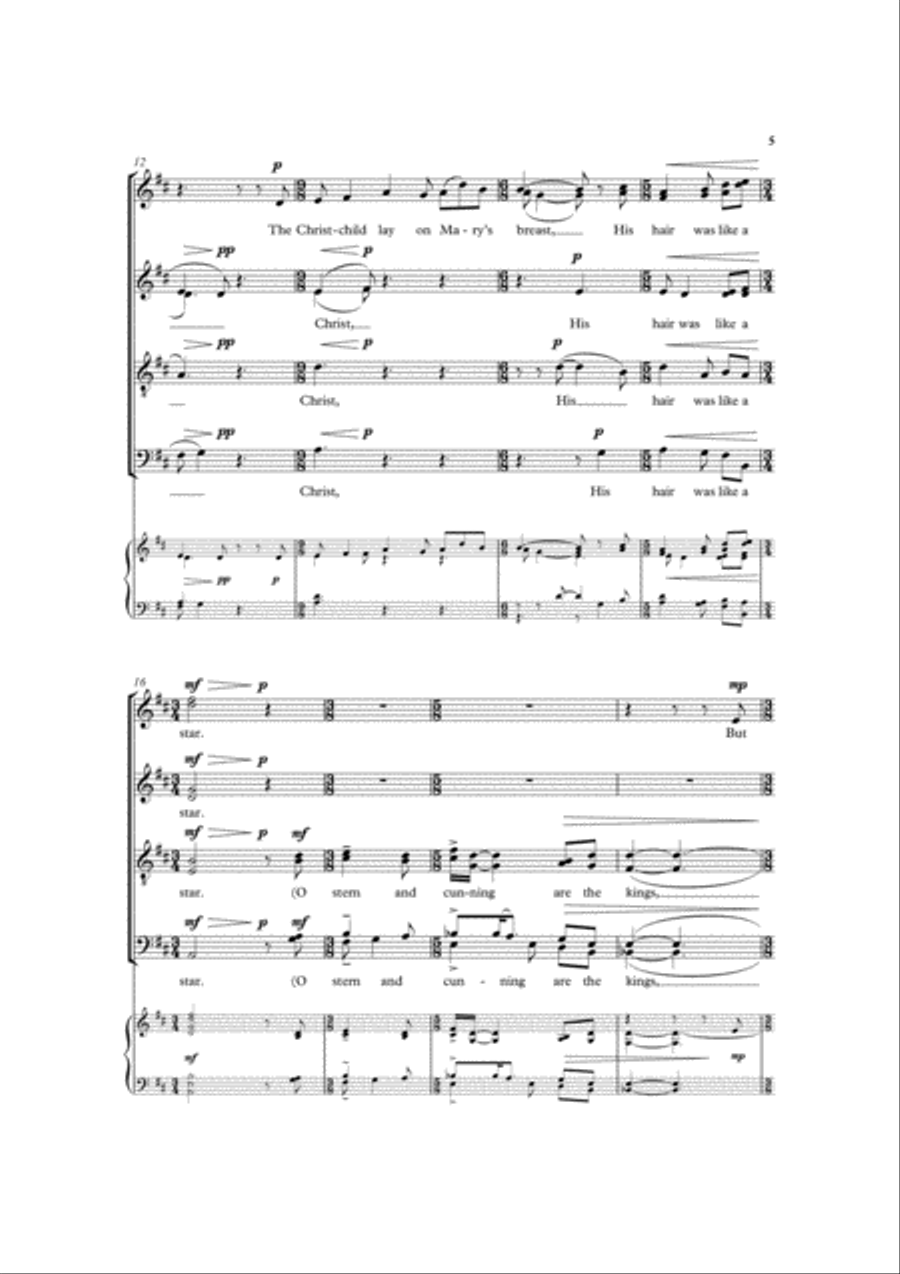 The Christ-child Divisi scores gallery preview page 4