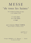 Messe De Tous Les Saints